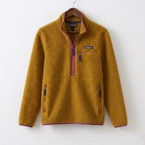 Patagonia Retro Pile Marsupial Fleece Size Large 
Brown & Pink